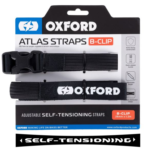 Ремені Oxford Atlas B-Clip 26mm x 1.2M Black (Pair)