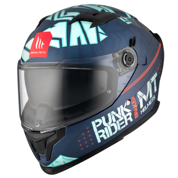 Мотошолом MT BRAKER SV PUNK RIDER C7 Gloss Blue