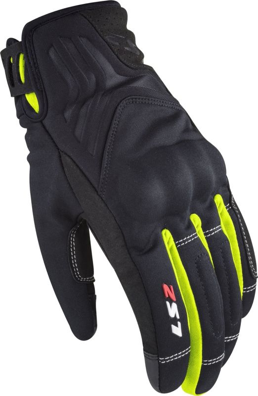 Жіночі рукавички LS2 Jet 2 Lady Gloves Black Hi-Vis Yellow