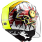 Шолом LS2 OF602 Funny Crunch White H-V Yellow