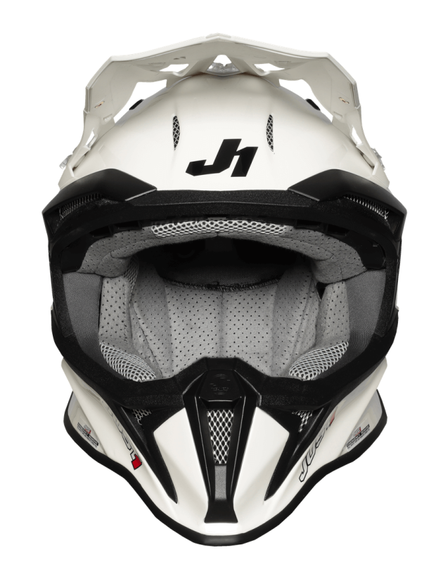 Мотошолом Just1 J18 Solid White - Gloss