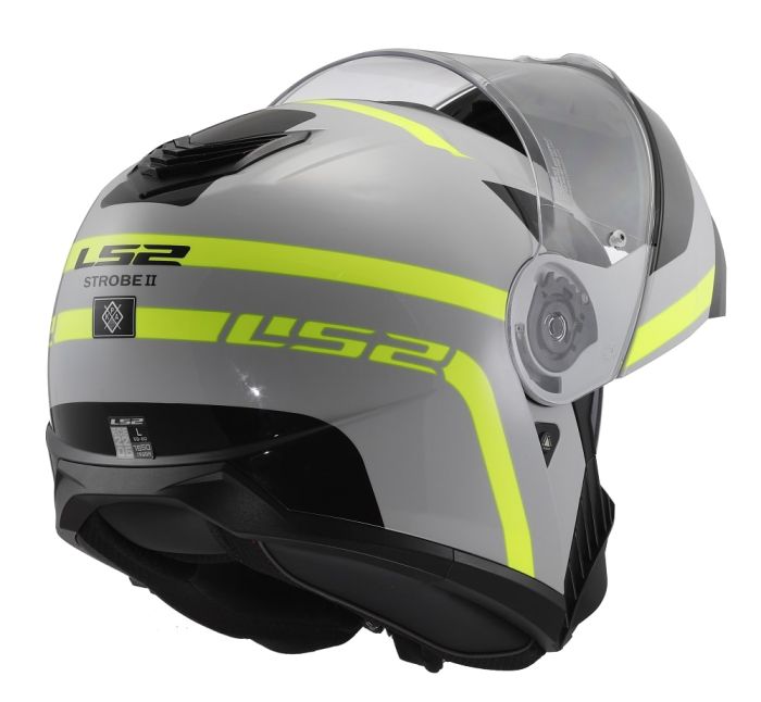 Мотошолом LS2 FF908 Strobe 2 Autox Grey H-V Yellow