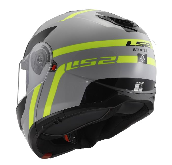 Мотошолом LS2 FF908 Strobe 2 Autox Grey H-V Yellow
