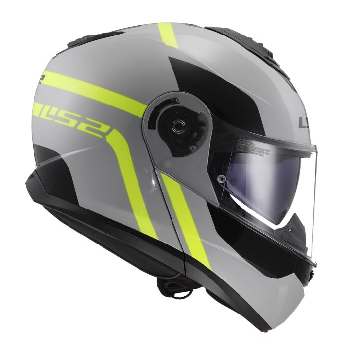 Мотошолом LS2 FF908 Strobe 2 Autox Grey H-V Yellow