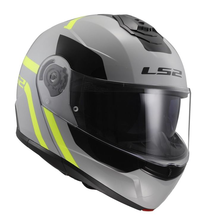 Мотошолом LS2 FF908 Strobe 2 Autox Grey H-V Yellow