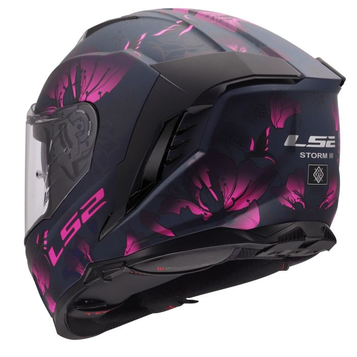 Мотошолом LS2 FF818 Storm 3 Burst Black Pink