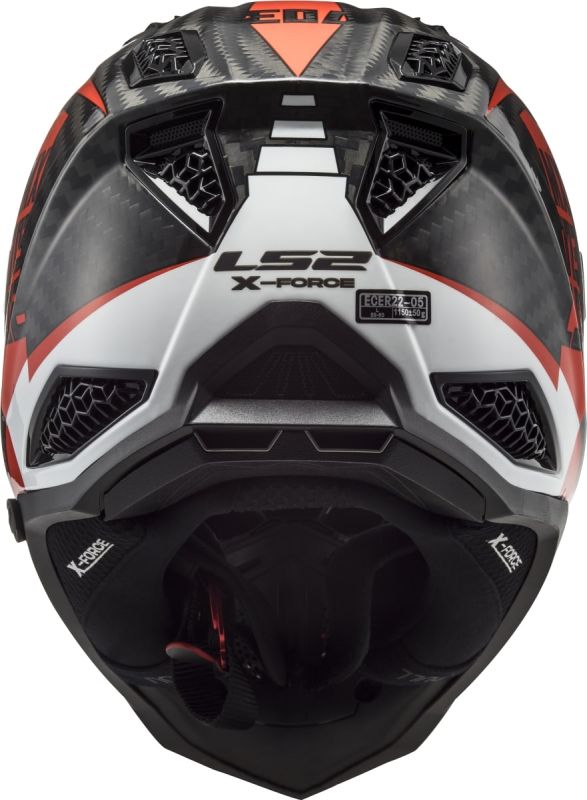 Мотошолом LS2 MX703 C X-Force Victory Red White