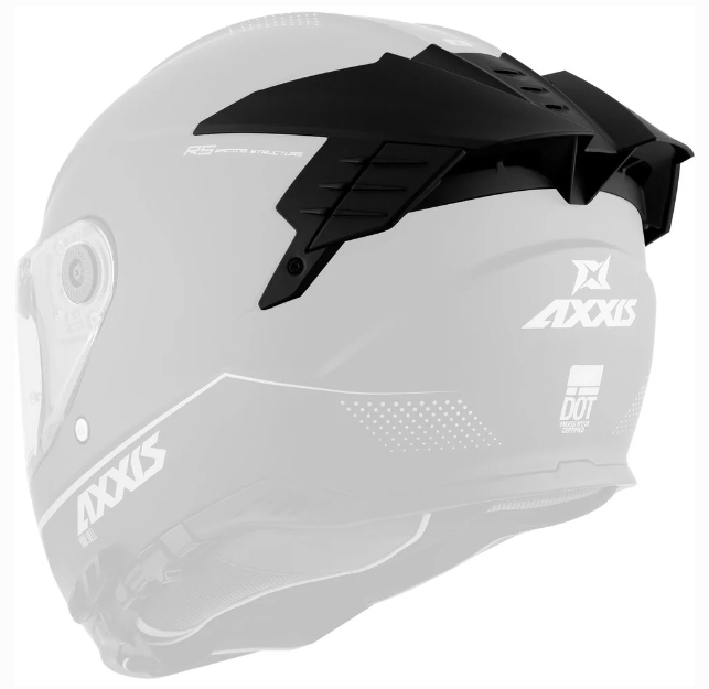 Спойлер до шолома Long Axxis Hawk Evo Sv Matt Black