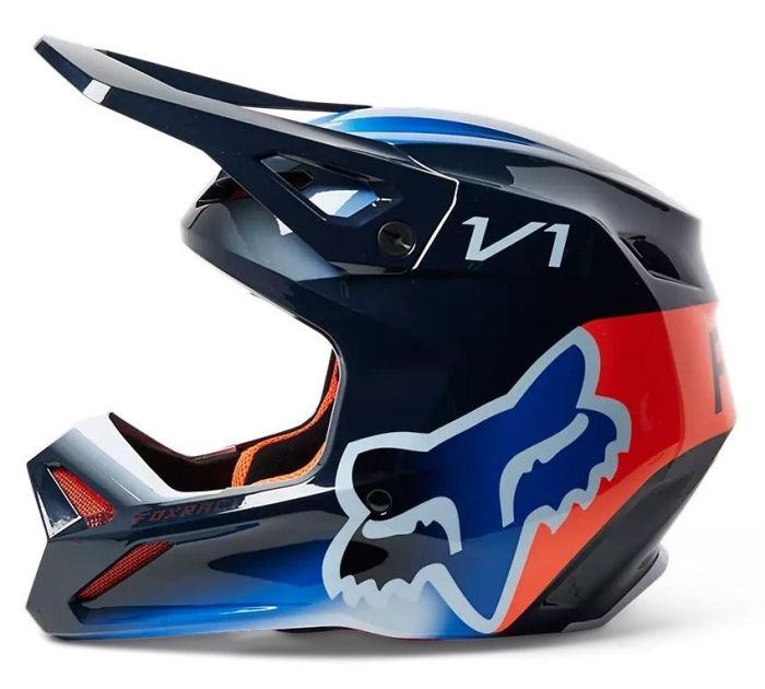 Мотошолом Fox V1 Toxsyk Helmet Midnight