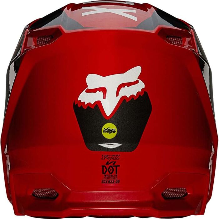 Мотошолом Fox V1 Revn Flame Red