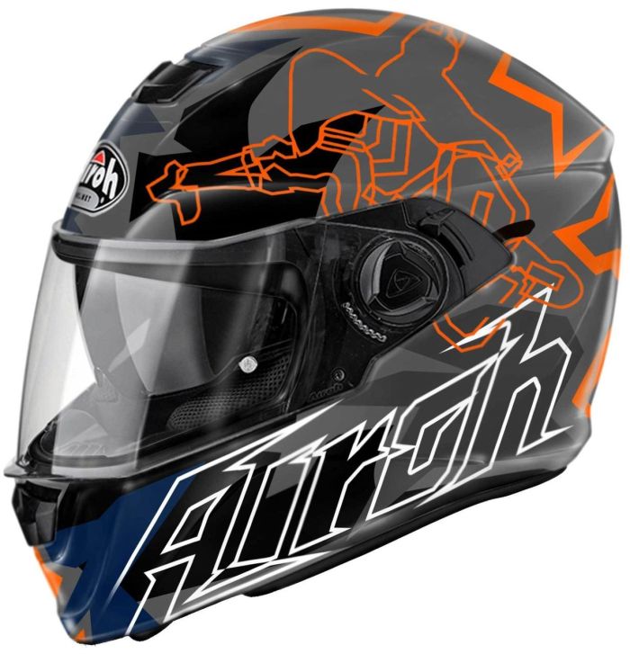 Мотошолом Airoh Storm Bionicle Orange Gloss