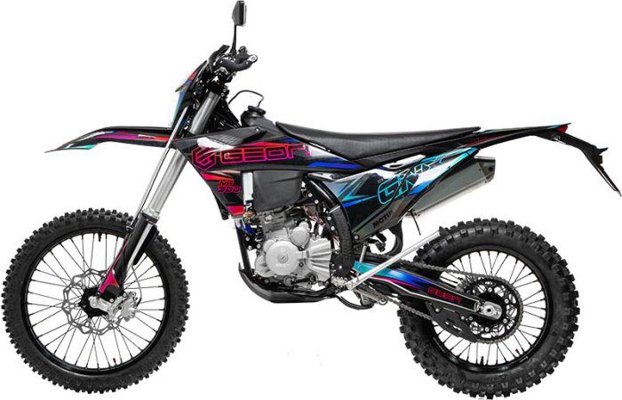 Мотоцикл GEON Dakar GNX (300 NB 21/18 МКПП 5 К23) Black/Red/Blue
