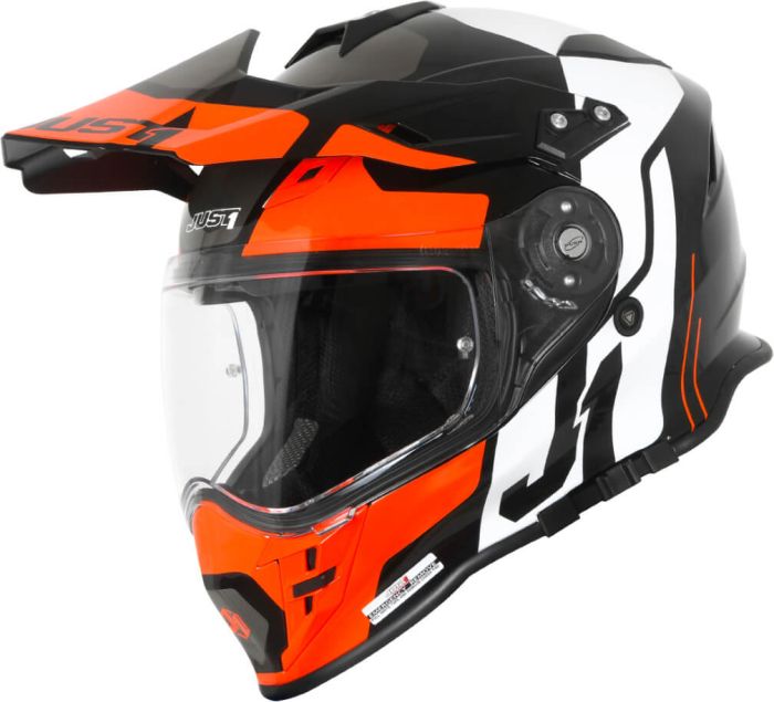 Мотошолом Just1 J34 Pro Tour Orange/ Black