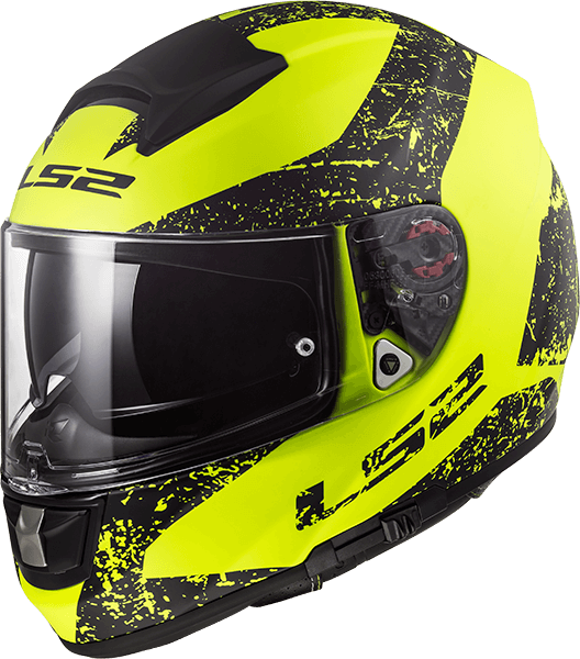Мотошолом LS2 FF397 Vector FT2 Sign Matt Yellow Black