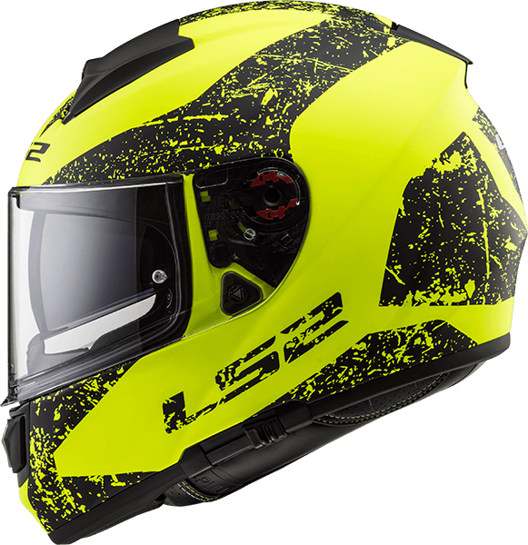 Мотошолом LS2 FF397 Vector FT2 Sign Matt Yellow Black