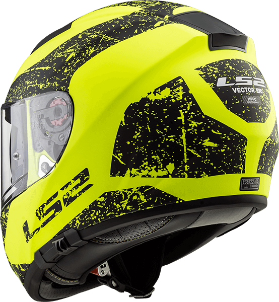 Мотошолом LS2 FF397 Vector FT2 Sign Matt Yellow Black