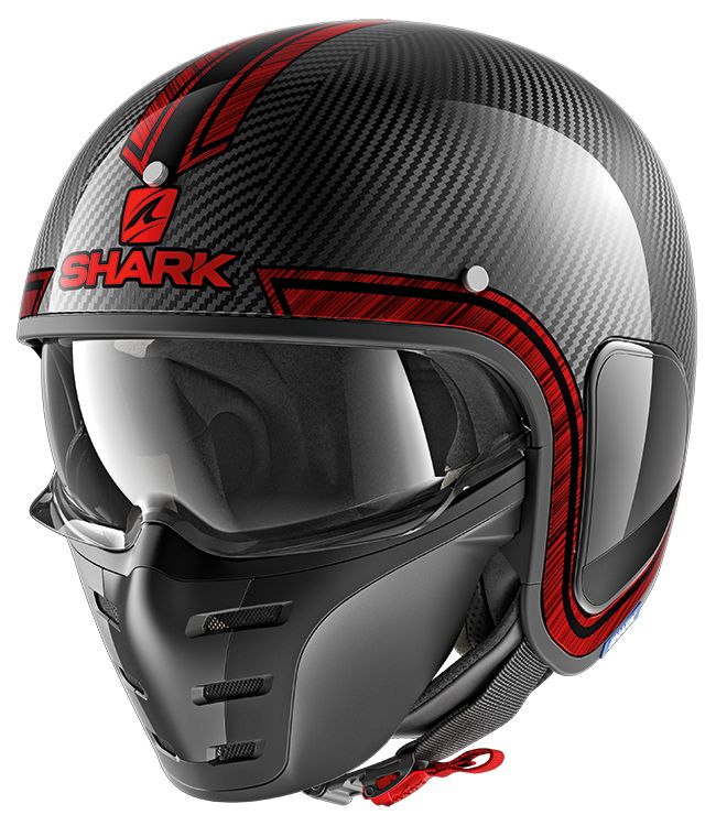 Мотошолом Shark S-Drak Carbon Vinta Black\Red