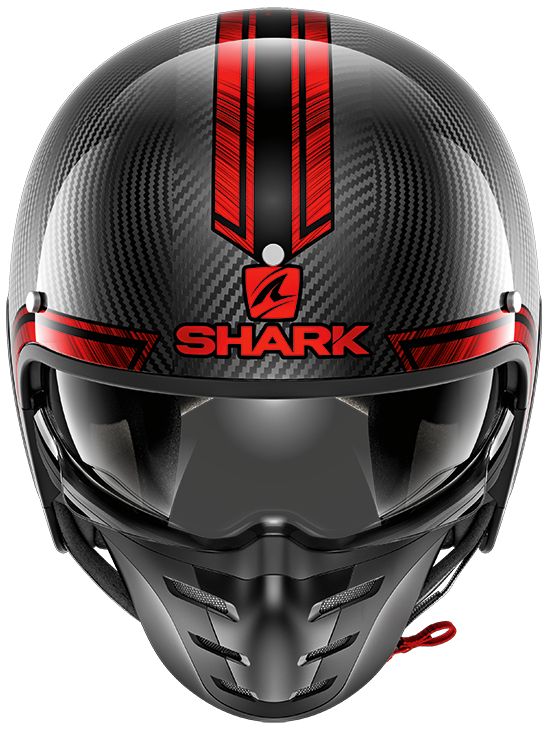 Мотошолом Shark S-Drak Carbon Vinta Black\Red