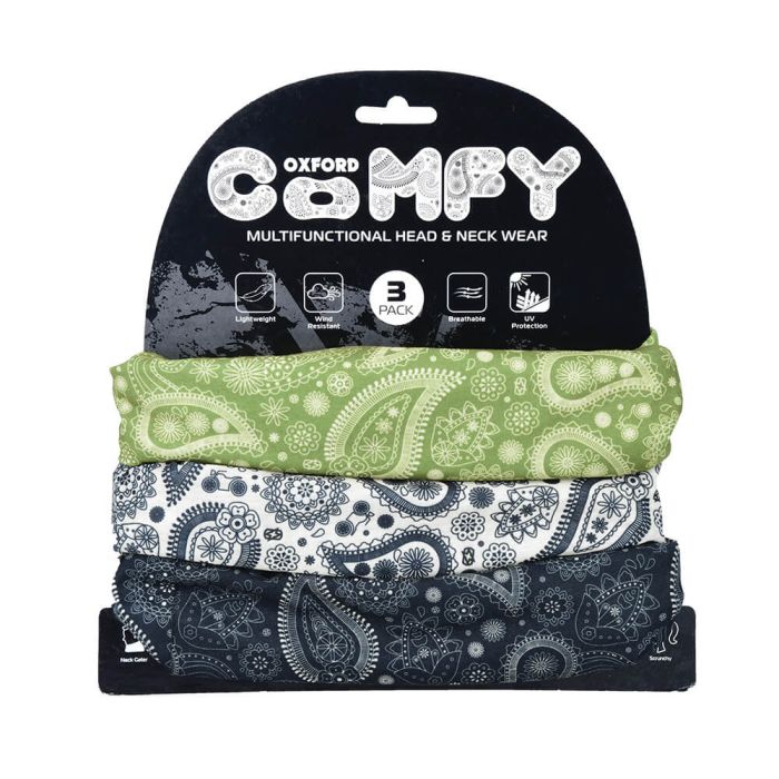 Набір баффів (3 шт.) Oxford Comfy Paisley 3-Pack