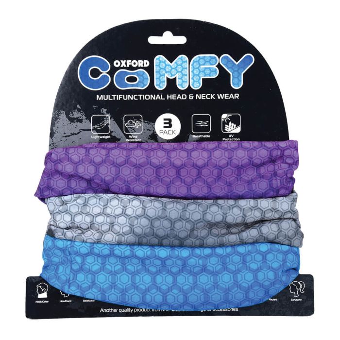 Набір баффів (3 шт.) Oxford Comfy Prismatic 3-Pack