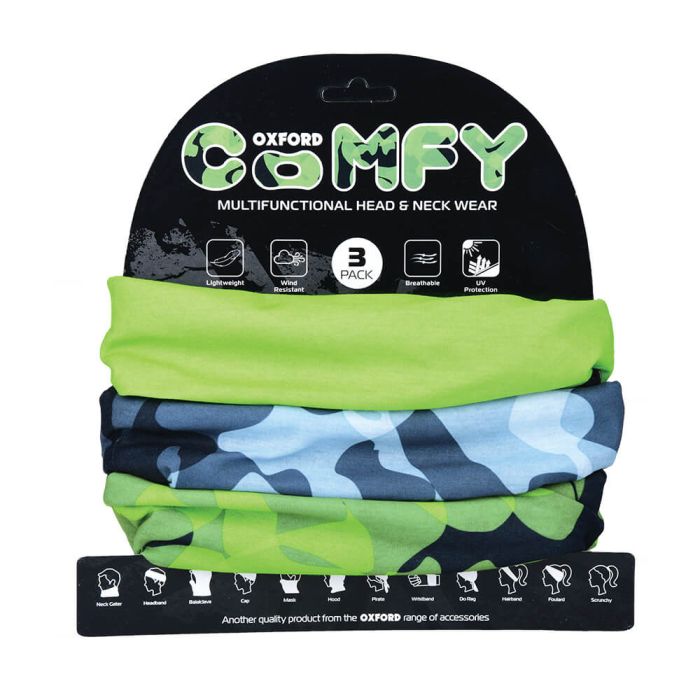 Набір баффів (3 шт.) Oxford Comfy Havoc Green 3-Pack