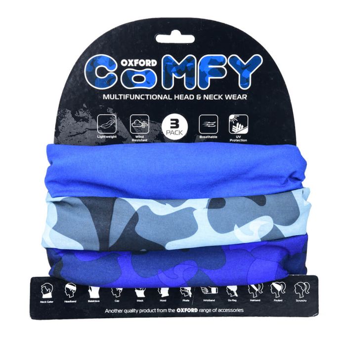Набір баффів (3 шт.) Oxford Comfy Havoc Blue 3-Pack