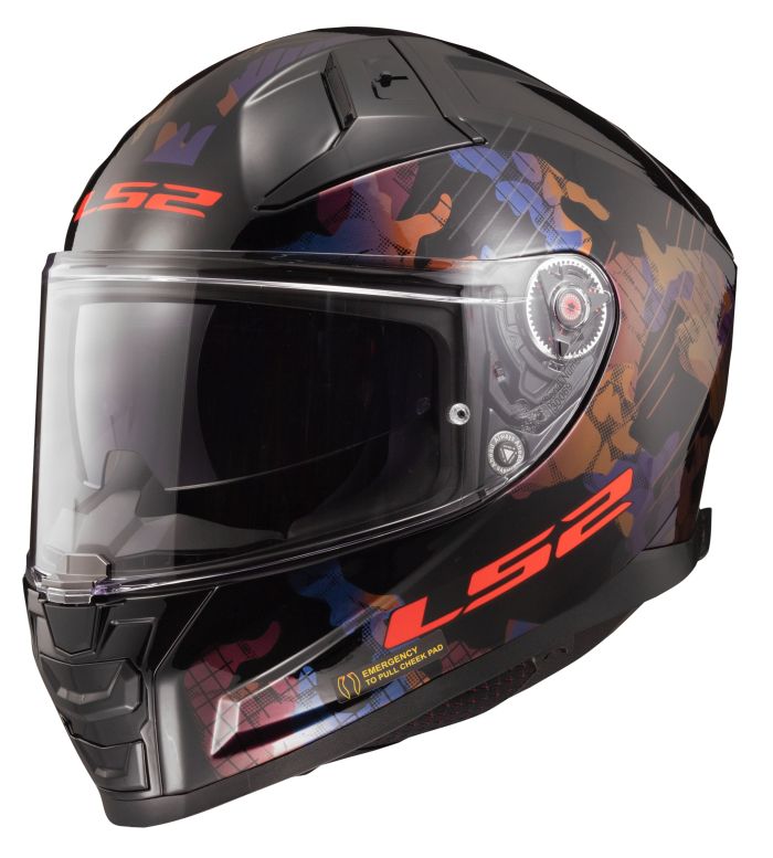Мотошолом LS2 FF811 Vector 2 Kamo Gloss Black Blue