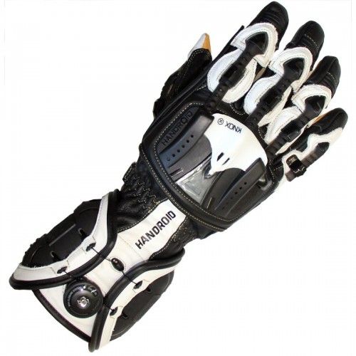 Моторукавиці Knox Handroid Black/White (Mk4)