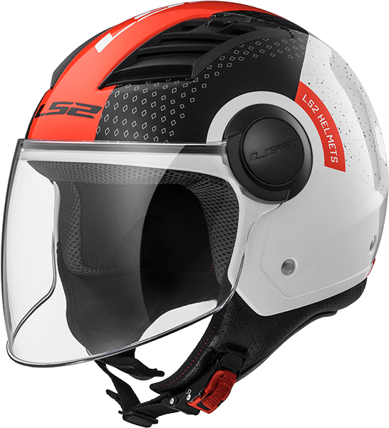 Мотошолом LS2 OF562 Airflow Condor White Black Red