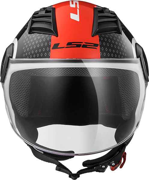 Мотошолом LS2 OF562 Airflow Condor White Black Red