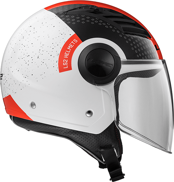 Мотошолом LS2 OF562 Airflow Condor White Black Red