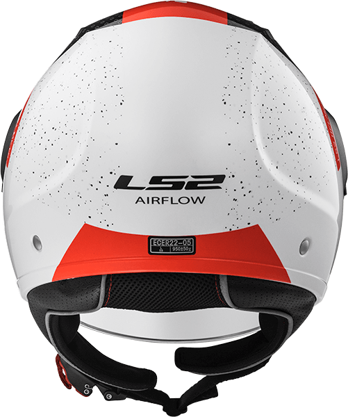 Мотошолом LS2 OF562 Airflow Condor White Black Red