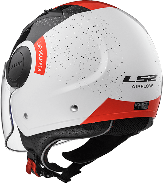 Мотошолом LS2 OF562 Airflow Condor White Black Red