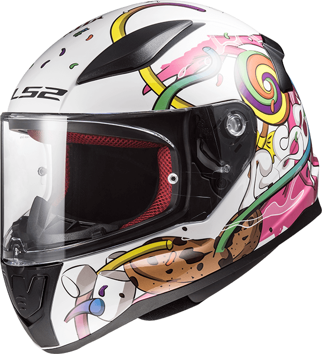 Шолом LS2 FF353J Rapid Mini Crazy Pop White Pink
