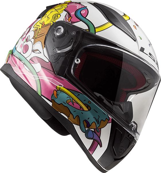Шолом LS2 FF353J Rapid Mini Crazy Pop White Pink