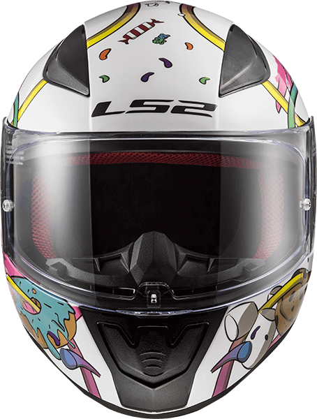 Шолом LS2 FF353J Rapid Mini Crazy Pop White Pink