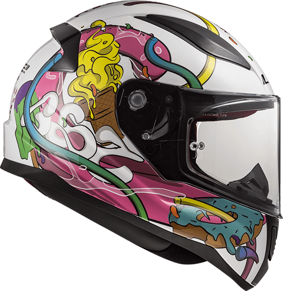 Шолом LS2 FF353J Rapid Mini Crazy Pop White Pink