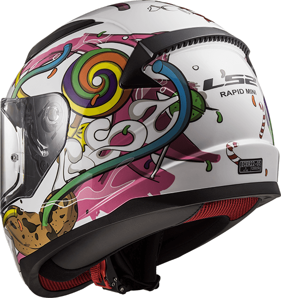 Шолом LS2 FF353J Rapid Mini Crazy Pop White Pink