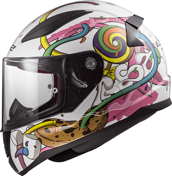 Шолом LS2 FF353J Rapid Mini Crazy Pop White Pink