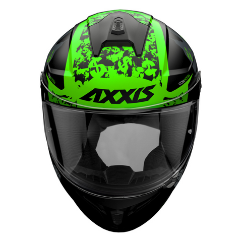 Мотошолом AXXIS DRAKEN S Cosa Nostra B6 Gloss Green