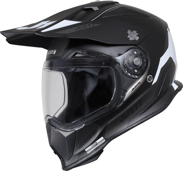 Мотошолом Just1 J14-F Elite White Black