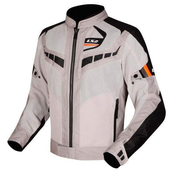 Куртка LS2 Garda Air Man Jacket Black Grey Hi-Vis Orange