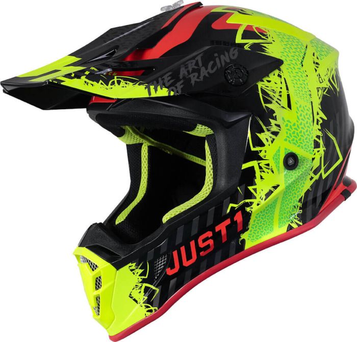 Мотошолом Just1 J38 Mask Fluo Yellow Red Black