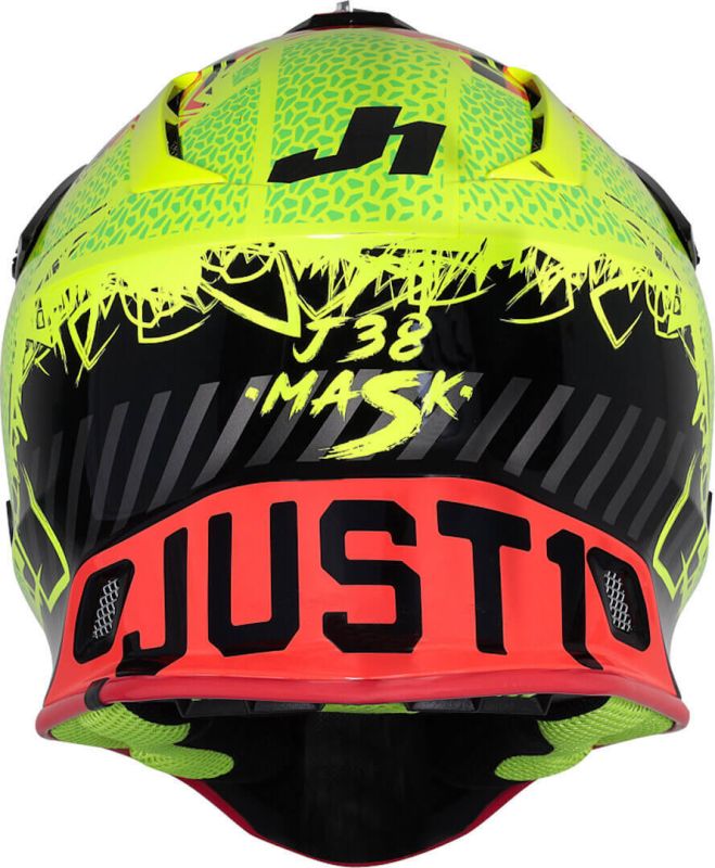 Мотошолом Just1 J38 Mask Fluo Yellow Red Black