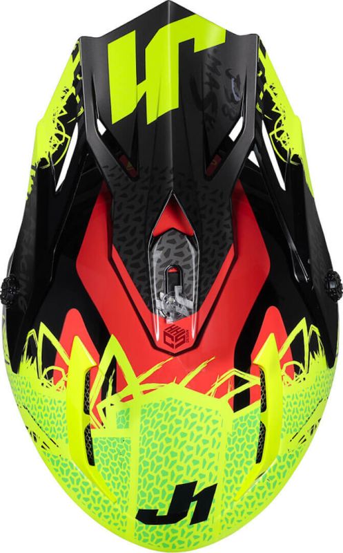 Мотошолом Just1 J38 Mask Fluo Yellow Red Black