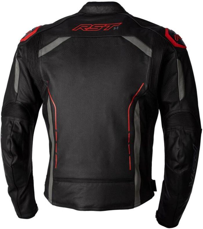 Куртка RST S1 Leather Jacket Men - Black/Grey/Red