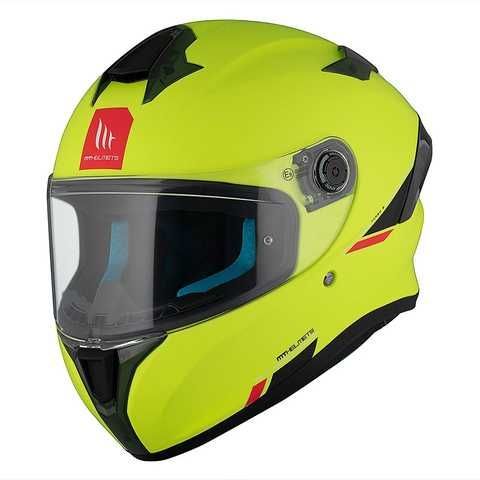 Мотошолом MT Targo S Solid A3 Matt Yellow ECE2206