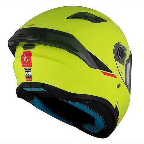 Мотошолом MT Targo S Solid A3 Matt Yellow ECE2206
