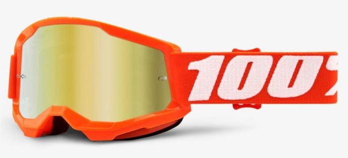Дитячі окуляри 100% STRATA 2 Youth Goggle Orange - Mirror Gold Lens