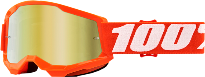 Дитячі окуляри 100% STRATA 2 Youth Goggle Orange - Mirror Gold Lens